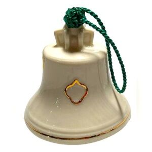 Belleek Parian China Visitor‎ Centre Replica Bell Christmas Ornament